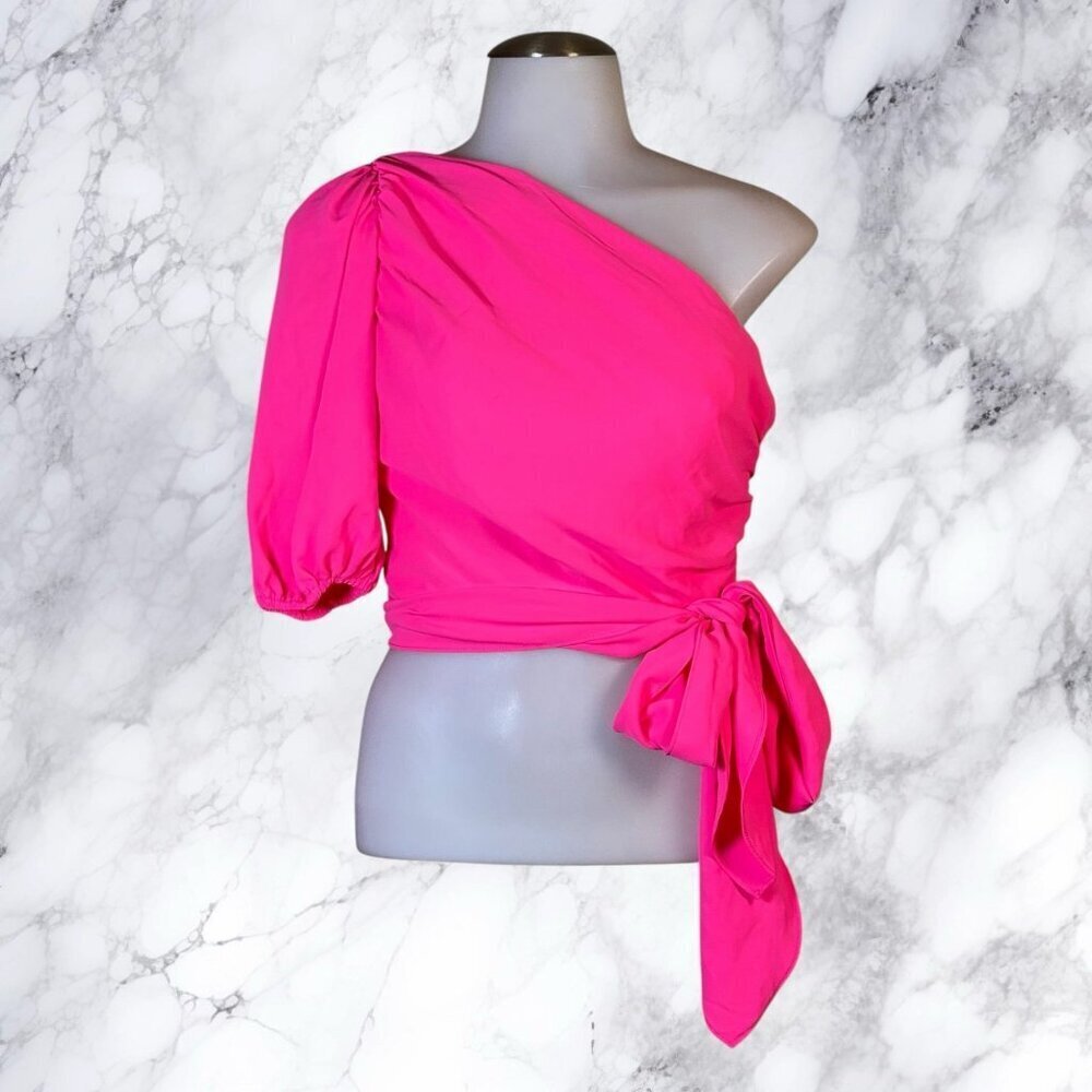 Amanda Uprichard Bexley Top - Pink Lacquer View 2